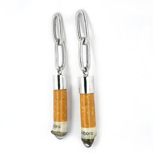 Emily Frances-Barrett, Cigarette Butt Earrings (Pair)
