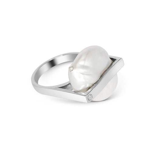 Matilde Mozzanega, Freshwater Pearl Tension Setting Ring