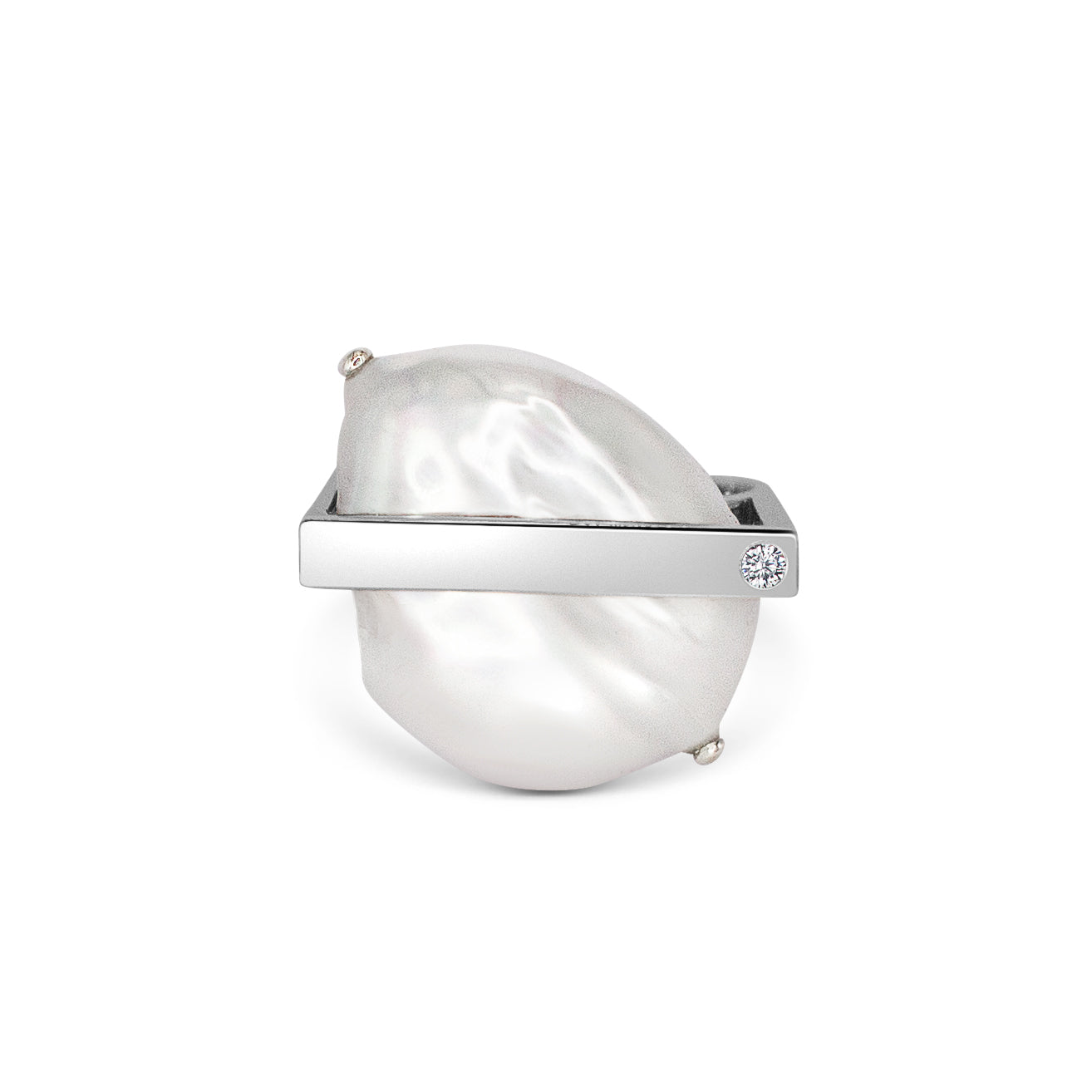 Matilde Mozzanega, Freshwater Pearl Tension Setting Ring