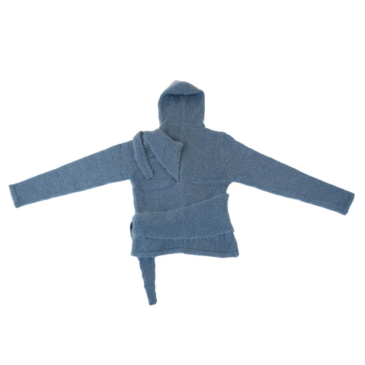 Aaron Esh, Blue Mohair Hoodie