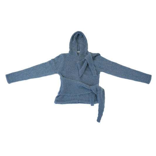 Aaron Esh, Blue Mohair Hoodie