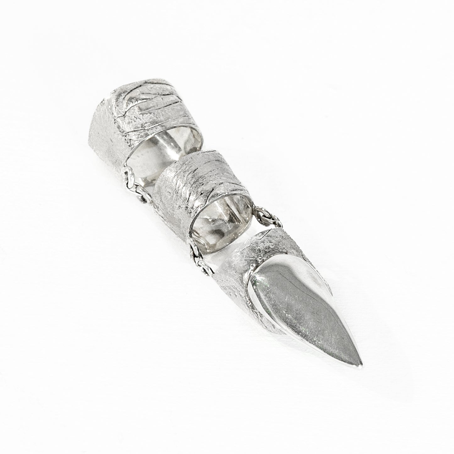 Conor Joseph, 3 Piece Articulated Skin Ring (Long Nail)