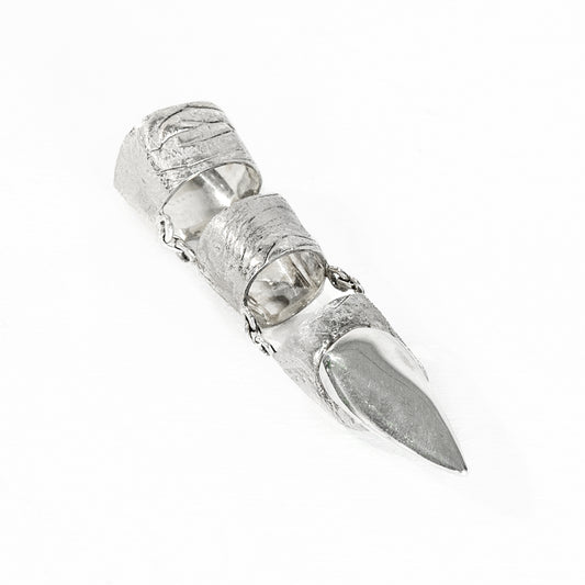 Conor Joseph, 3 Piece Articulated Skin Ring (Long Nail)