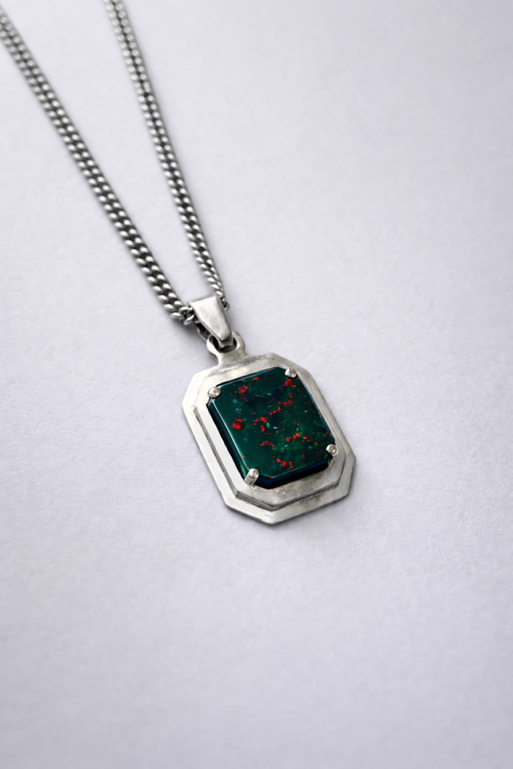 Conor Joseph, Deco Bloodstone Pendant