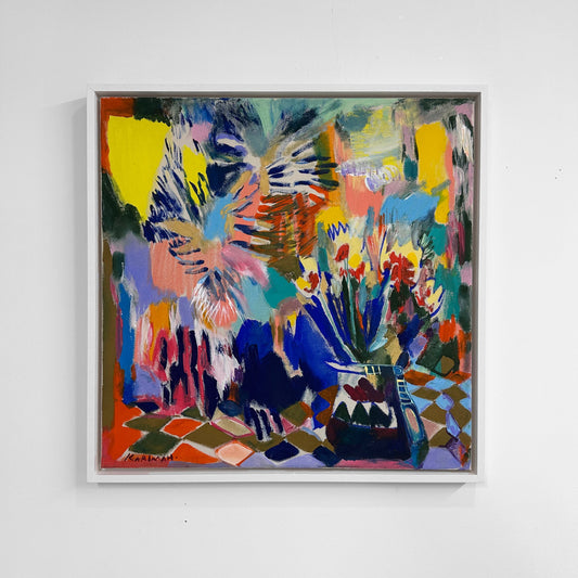 Karimah Hassan, Tulips on a Tiled Floor