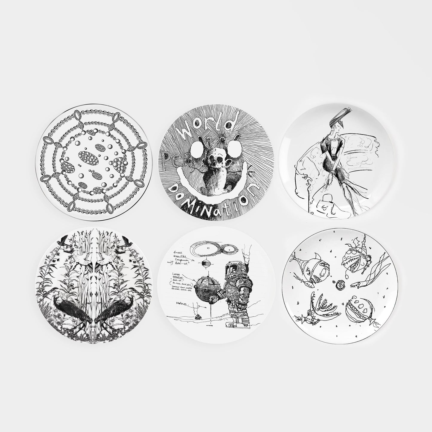 Sarabande Exclusive Francesca Amfitheatrof & Jake Chapman Plates