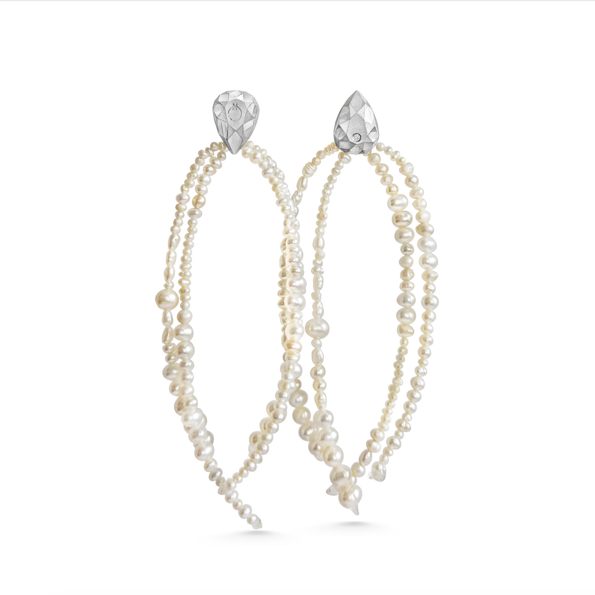 Matilde Mozzanega, Large Freshwater Pearl Pepita Earrings