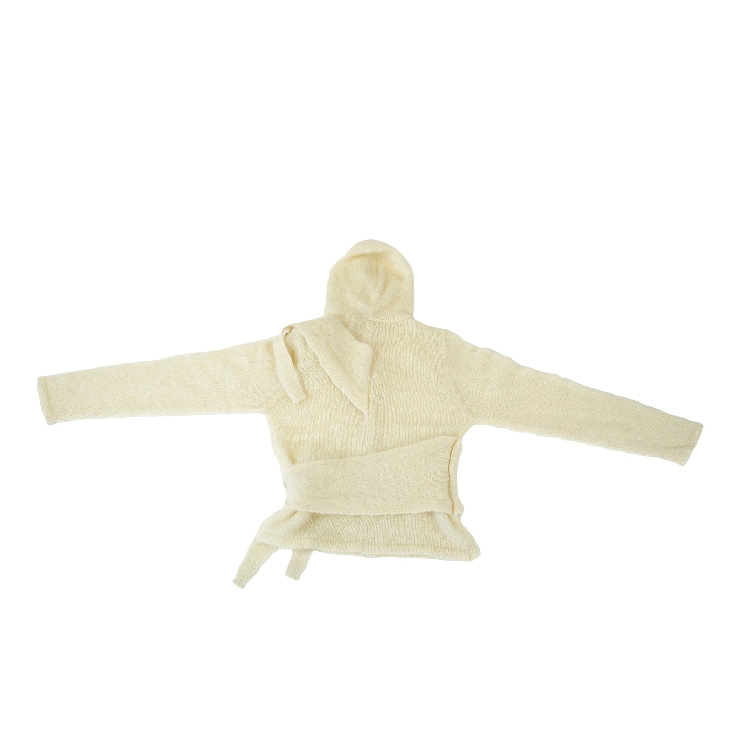 Aaron Esh, Ivory Mohair Hoodie