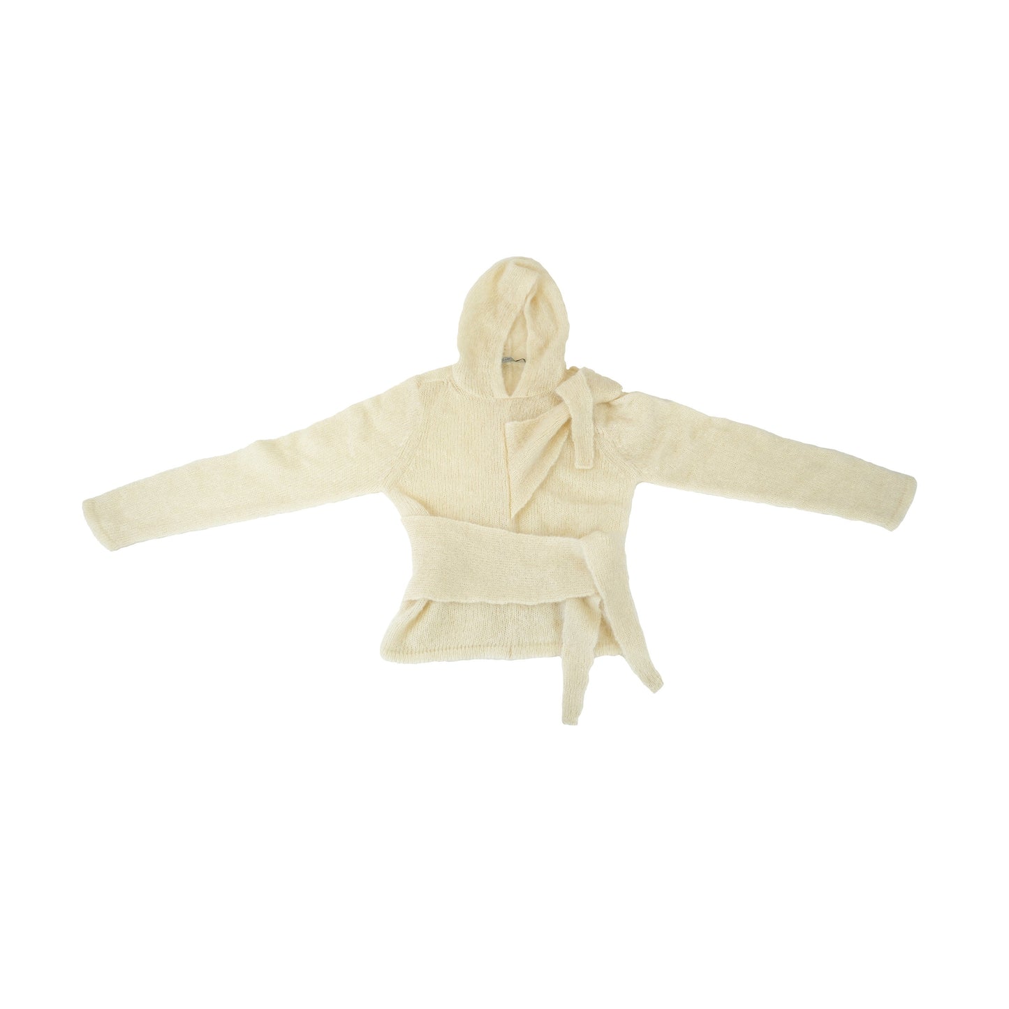 Aaron Esh, Ivory Mohair Hoodie