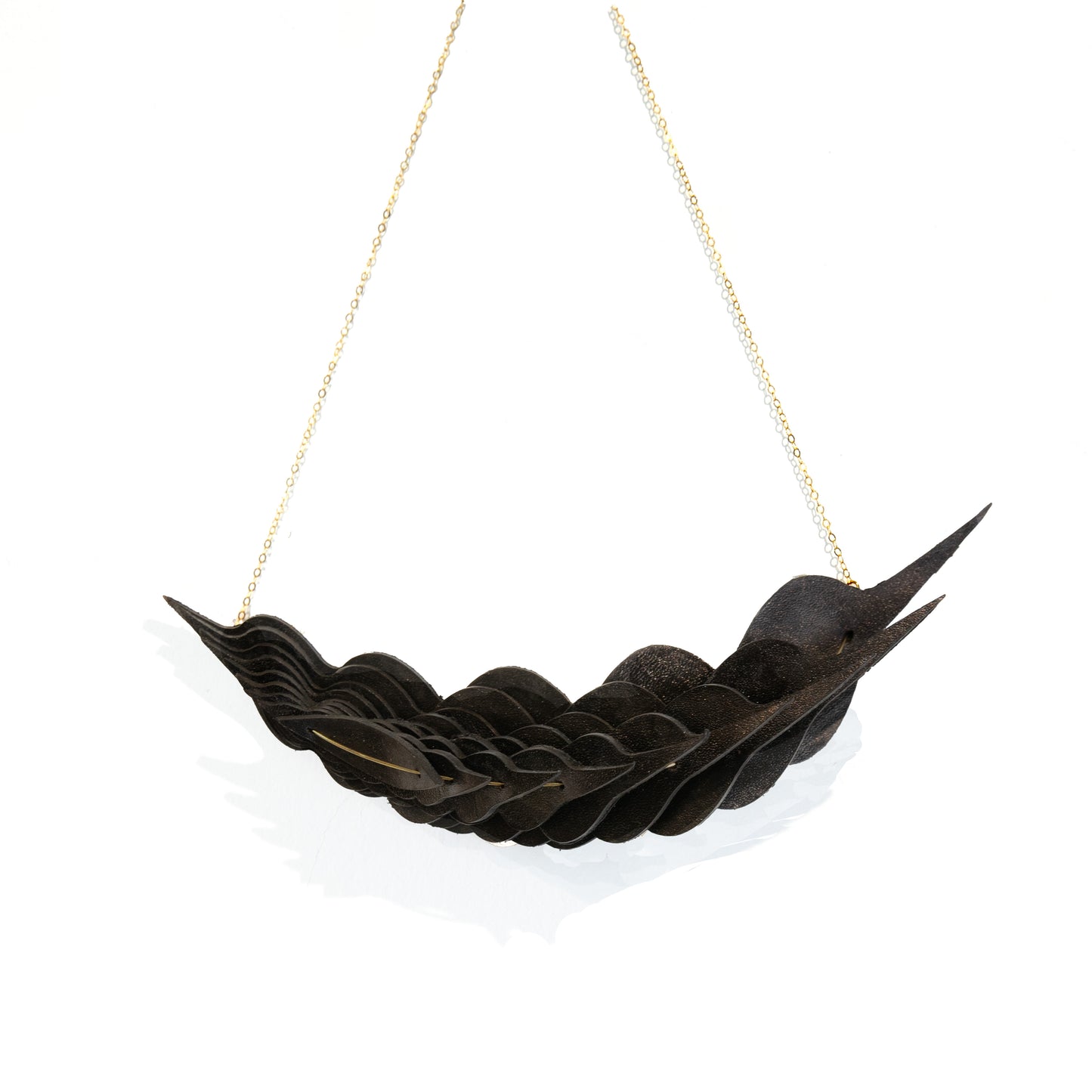 Kuniko Maeda, Small Black Feather Necklace