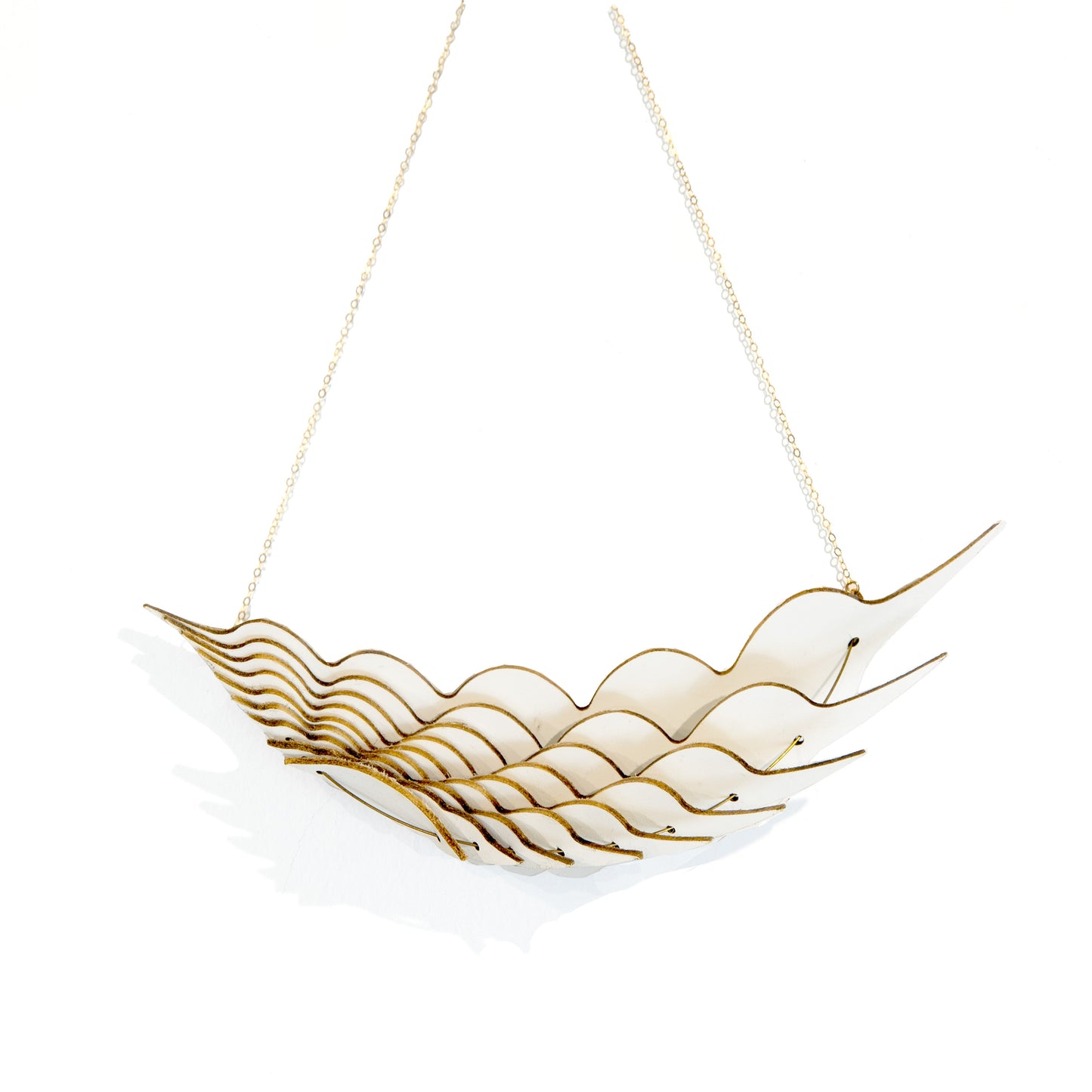 Kuniko Maeda, White Feather Necklace