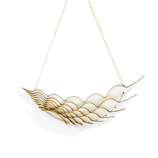 Kuniko Maeda, White Feather Necklace